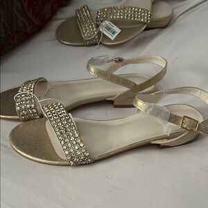 Elegant Gold Women's Sandals